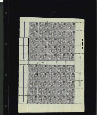 Stamp of Colonies françaises » Monaco 1921, Prince Albert 1er Y&T n° 50 en feuille entière