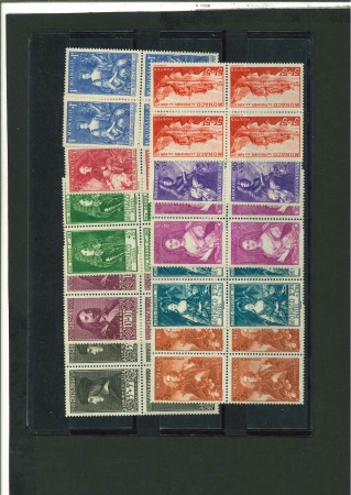 Stamp of Colonies françaises » Monaco 1939, série des Princes Y&T n° 185-194 en blocs de