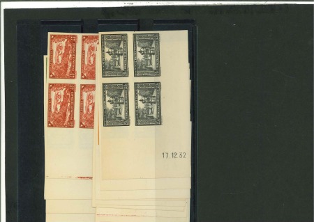 Stamp of Colonies françaises » Monaco 1937, série Paysages Y&T n° 119-134 (sauf 128A) en