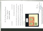 Stamp of South West Africa SWA 1927-30 £1 ovpt shifted corner plate pair mnh, cert