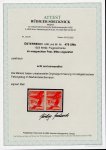 Stamp of Austria » 1st. Republic Austria Österreich 1926-30 Kranich 10g Paar mit UNGEZÄHNTER Mitte