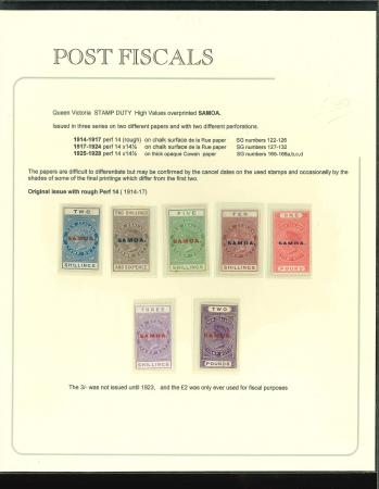 Stamp of Samoa Samoa 1914-28 overprinted New Zealand fiscals