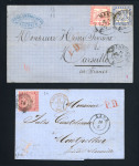 Stamp of German States » Baden Baden 1860s group of seven covers