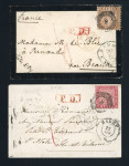 Stamp of German States » Baden Baden 1860s group of seven covers
