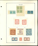 Stamp of Spain Spain group of seven pages from Fournier forgery album
