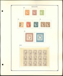 Stamp of Spain Spain group of seven pages from Fournier forgery album