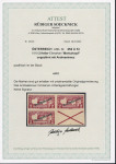 Stamp of Austria » Deutsch-Österreich Austria Österreich 1919 2H UNGEZÄHNT in Viererblock, dabei 1 x Andreaskreuz