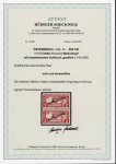 Stamp of Austria » Deutsch-Österreich Austria Österreich 1919 2H Eilmarke gez. 11 1/2 : 12 1/2 in senkr. Paar mit KOPFSTEHENDEN Aufdr.