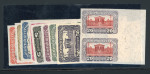 Stamp of Austria » Deutsch-Österreich Austria Österreich, 1919-21, Parlament 2K -->50K kpl. UNGEZÄHNTE Paare, **