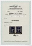 Stamp of Austria » 1st. Republic Austria Österreich 1922-24 Frauenkopf 1000K waagr. Paar UNGEZÄHNTE MITTE