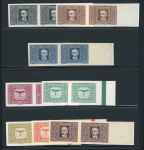 Stamp of Austria » 1st. Republic Austria Österreich 1922-24 Flugpost Kressflug in UNGEZÄHNTEN Paaren