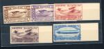 Stamp of Egypt » Commemoratives 1933 International Aviation Congress complete set of five, all in marginal singles, showing Royal cancelled on reverse