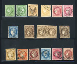 Stamp of France » Collections 1849-1870, magnifique sélection de timbres classiques