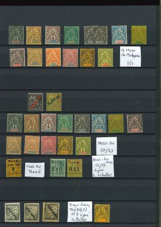 Stamp of Colonies françaises » Colonies Francaise Collections et Lots 1893-1894, petite collection majorité neufs * de Diégo-Suarez,