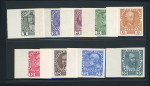 Stamp of Austria » 1890-1918 Issues  1913 Jubiläum Proben auf UNGEZ. dünnem Papier ohne Gummi