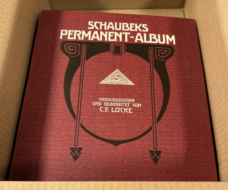 Stamp of Large Lots and Collections All World : 1850-1920, very nice old Shaubeks Permanent-Album