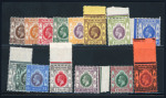 Stamp of Hong Kong 1912, George V SG n° 100-116 (without 109) mint **