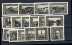 Stamp of Bosnia and Herzegovina » Austrian Post Offices Bosnia Bosnien-Herzegowina 1906, Landschaftsbilder schwarz Bogenproben