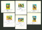Stamp of Thematics » Animals » Birds Elephants Tanzania 1991set of seven and min sheet unadopted design