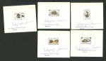 Stamp of Thematics » Animals » Birds Afghanistan 1987 Mice set of 5 finished proofs on card