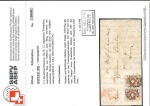 Stamp of Switzerland / Schweiz » "Waadt", "Neuenburg", "Winterthur" 1850, Winterthur im Paar, sehr farbfrisch, auf Brief