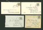 Stamp of Fiji Fiji 1925-31 group of 6 covers to British Solomon Islands