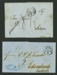 Stamp of Romania » Austrian Levant Post Offices 1858-1863  6 letters sent from Bucharest to France; Italy; Turkey; Austria; Germany, Serbia