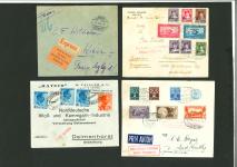 Stamp of Romania » Later Issues 1924-1936, lot of 5 airmail covers to Austria, Germany, France