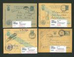 Stamp of Romania » Later Issues 1940-1944 Romania WW2: 12 military mail sent by soldiers in Bessarabia, Ukraine, Transnistria, Russia, Crimea, Romania and Hungary