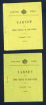 Stamp of Romania » Later Issues 1906 Charity Booklets with surtax: 2 complete booklets each containing two used blocks of 4