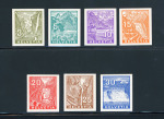 Stamp of Switzerland / Schweiz » Schweiz ab 1907 1934, Landschaftsbilder Satz 3 bis 30 Rp. ungezähnt