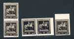 Stamp of Romania » Later Issues 1939 King's Carol Birth Centenary Anniversary: 7L dark brown, 3 perforation errors