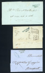 Stamp of Romania » Postal History 1859/1861 Prephilatelic Wallachian covers (3),  cyrillic handstamp of TARGOVISTE and the two types of BRAILA markings
