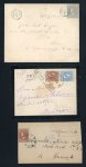 Stamp of Romania » 1872-79 Prince Carol I - Perforated 1881/1885 King Carol I "Pearls" definitive issue stamps on covers (3) with different rates
