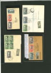 Stamp of Falkland Islands 1938-1941 4 covers used locally in the Falkland Islands