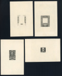 Stamp of Austria » 1890-1918 Issues  Austria Österreich 1910 SCHWARZDRUCK EINZELPROBENSERIE VON KPL. 22 STÜCK
