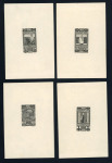 Stamp of Austria » 1890-1918 Issues  Austria Österreich 1910 SCHWARZDRUCK EINZELPROBENSERIE VON KPL. 22 STÜCK