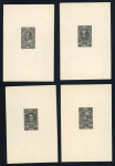 Stamp of Austria » 1890-1918 Issues  Austria Österreich 1910 SCHWARZDRUCK EINZELPROBENSERIE VON KPL. 22 STÜCK