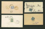 Stamp of Turkey Ottoman 1890-1910s group covers to Persia