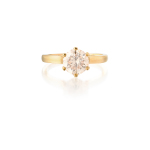 Stamp of Feldman International Auctions Bague diamant champagne