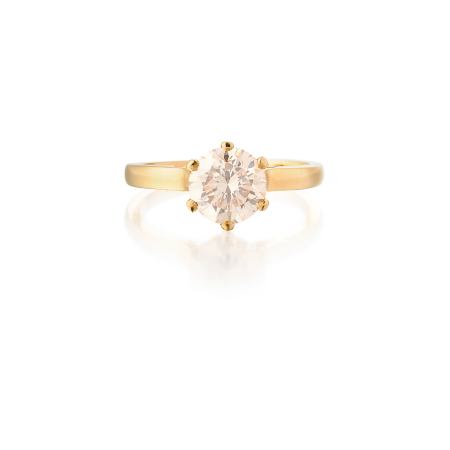 Stamp of Feldman International Auctions Bague diamant champagne