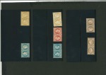 Stamp of France » Collections 1862-1875, bel ensemble assez peu commun de sept paires