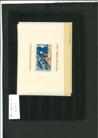 Stamp of Colonies françaises » Monaco 1964, Bloc spécial Philatec Y&T n° 5 lot de 10 blocs