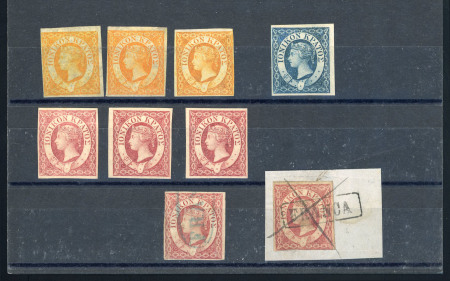 Stamp of Ionian Islands » 	British Protectorate » 1859 Issue (S.G. 1-3) Ionion Islands mint and used accumulation