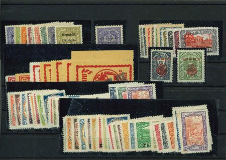 Stamp of Austria » Local Issues Austria Österreich 1918-21 Lokalausgaben Lot auf 3 Steckk