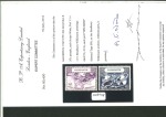 Stamp of Mauritius » Later Issues 1949 UPU 20c deep blue and 35c purple, with perforation SPECIMEN