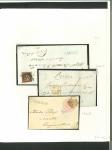 Stamp of Ireland » Postal History (Arranged alphabetically by County) Dublin - Dalkey & Killiney: 1844-1852 Group of four