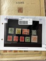 Stamp of China » Collections and Lots 1878-1939 collection in Timbres-Poste printed album with early issues used including Large Dragons, Red Revenues, etc.