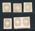 Stamp of Austria » Newspaper Stamp 1863 Austria Österreich 1863 Zeitungsm. Lot Farbnuancen,etc