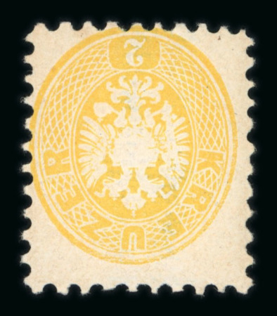 Stamp of Austria » 1863-64 Issue Austria Österreich 1863-64 2Kr gelb mit Ladurner